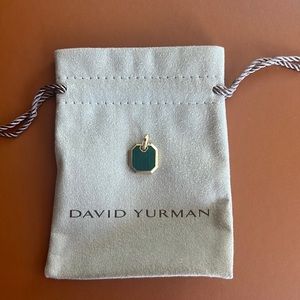 David Yurman ROMAN AMULET IN 18K YELLOW GOLD WITH MALACHITE